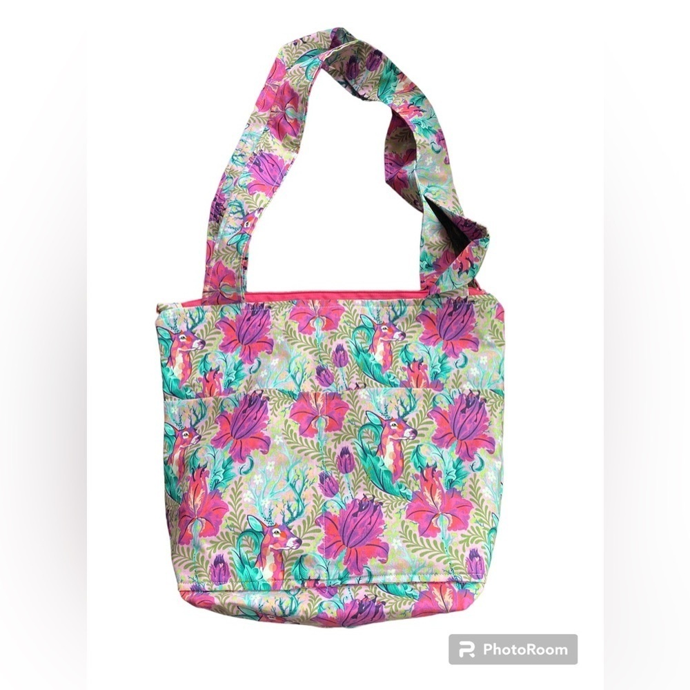 Retro canvas shoulder bag. Handmade new